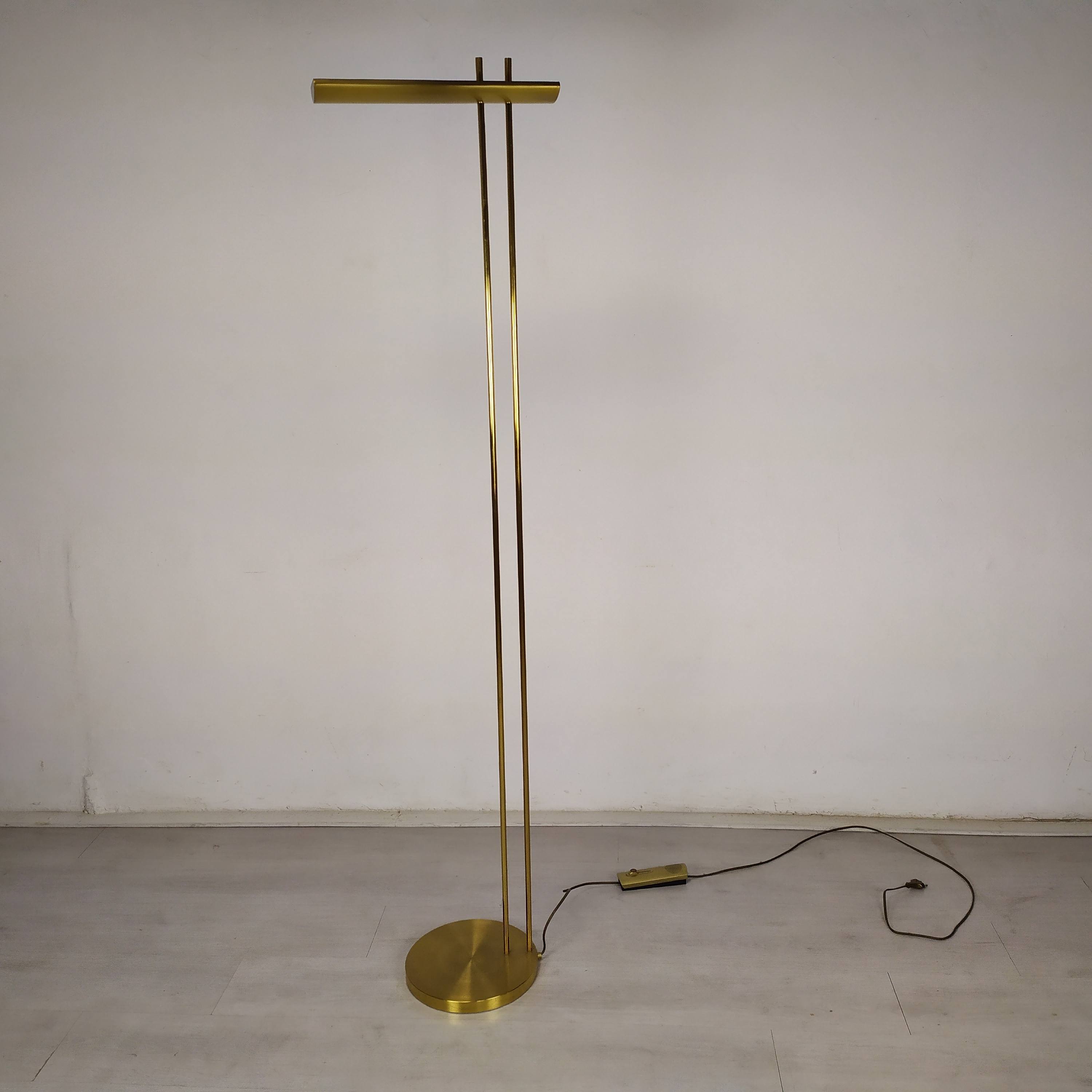 Floor lamp gilded design Lucien Gau