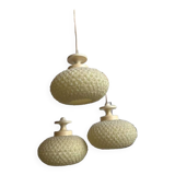 Vintage cascade chandelier / glazed effect pendant