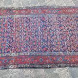Tapis d'orient ancien fait main persan couloir bidjar 2,17 x 1,08 m