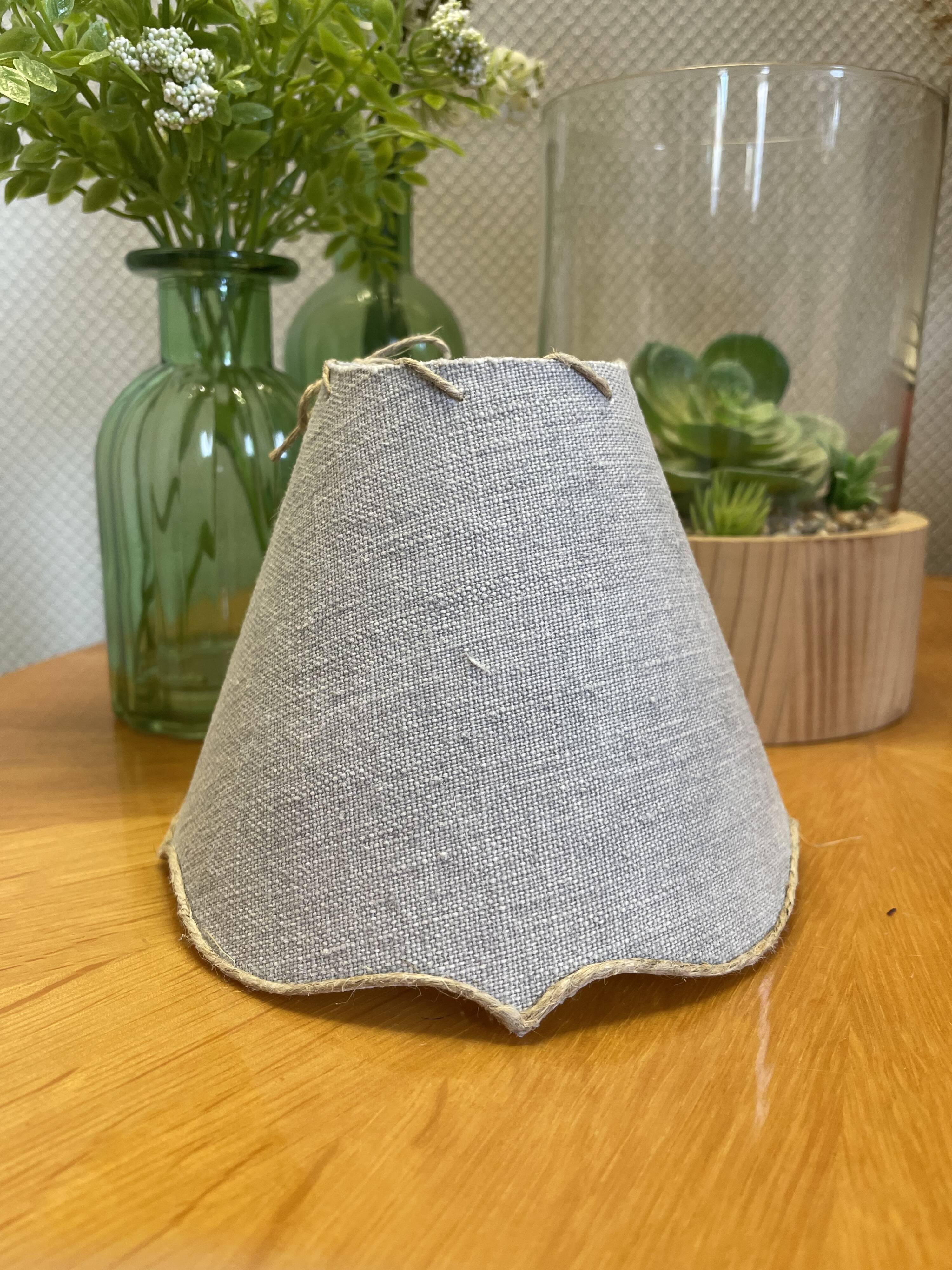 Lampshade flax festoons