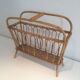 Rattan magazine rack