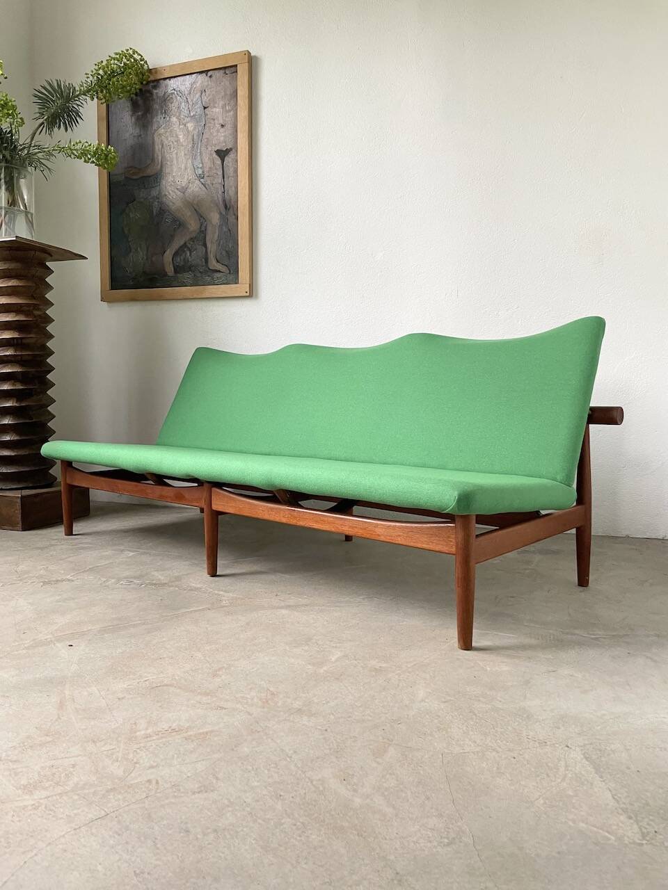 Finn Juhl three-seater bench “Japan” model France & Son
