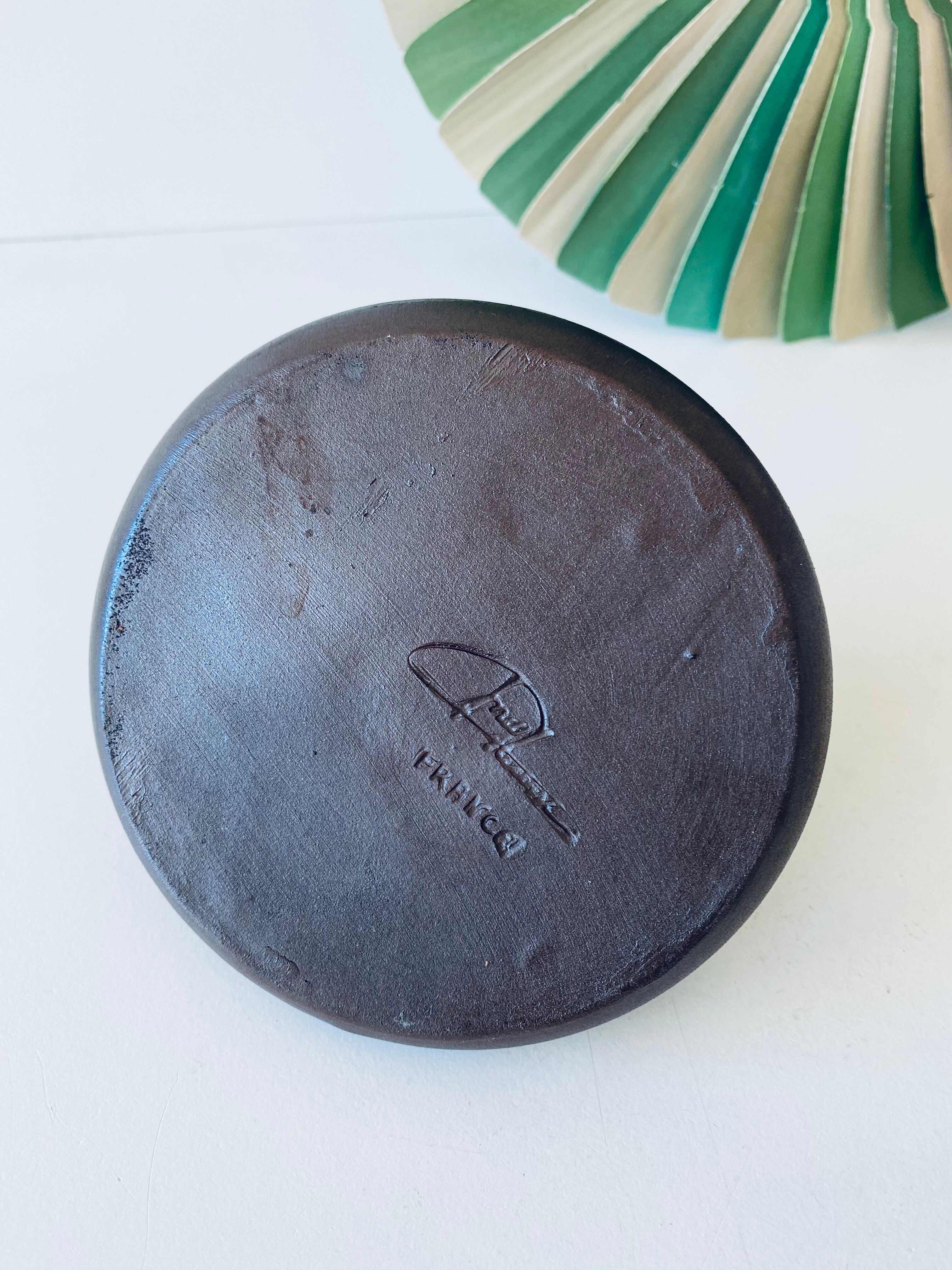 Signed ceramic bougeoir