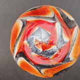 Vase Italy by Carlo Moretti 1970 opaline orange black