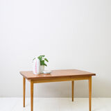 1960s Scandinavian rectangular extendable teak table