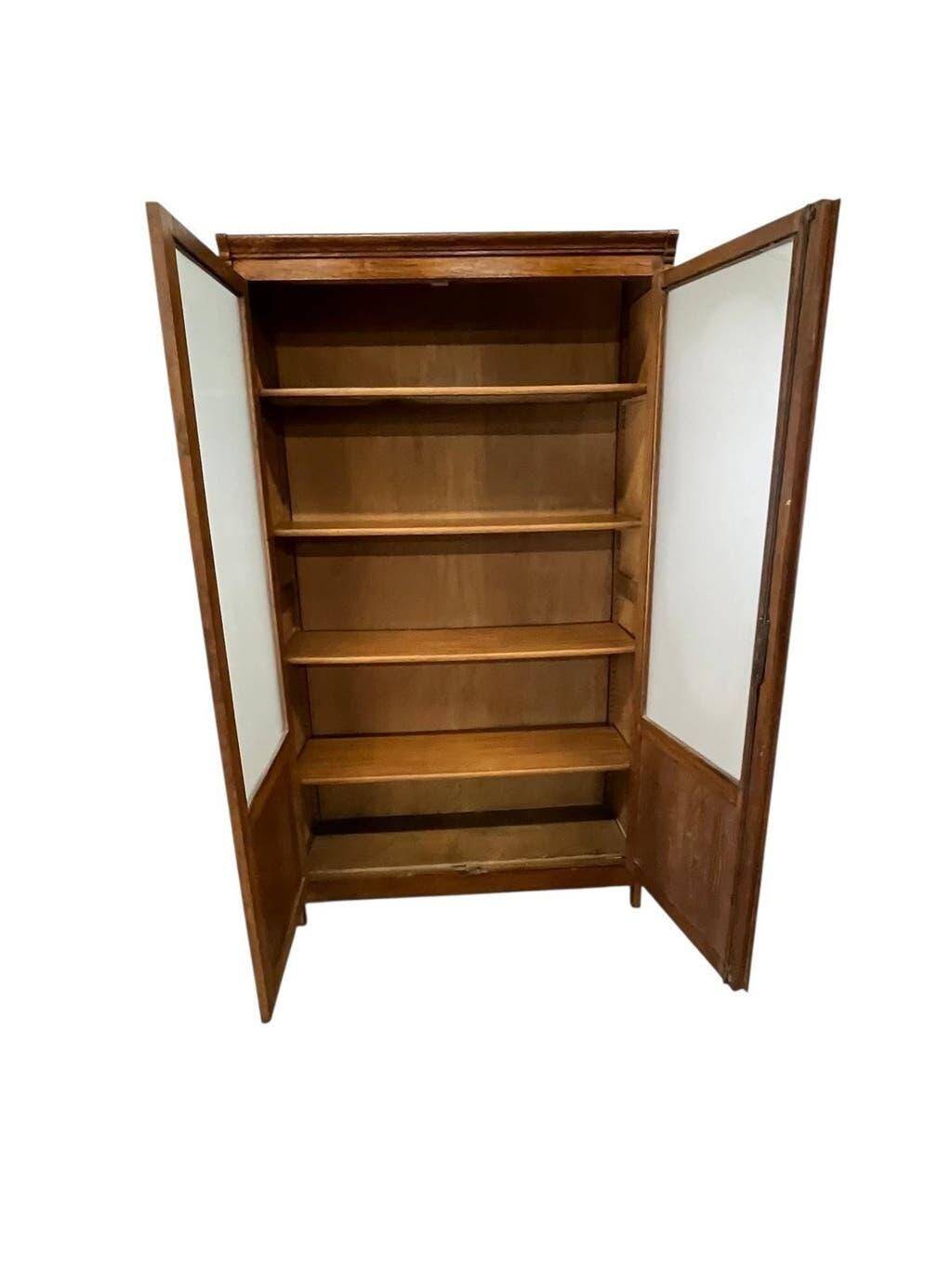 Vitrine vintage XL en bois
