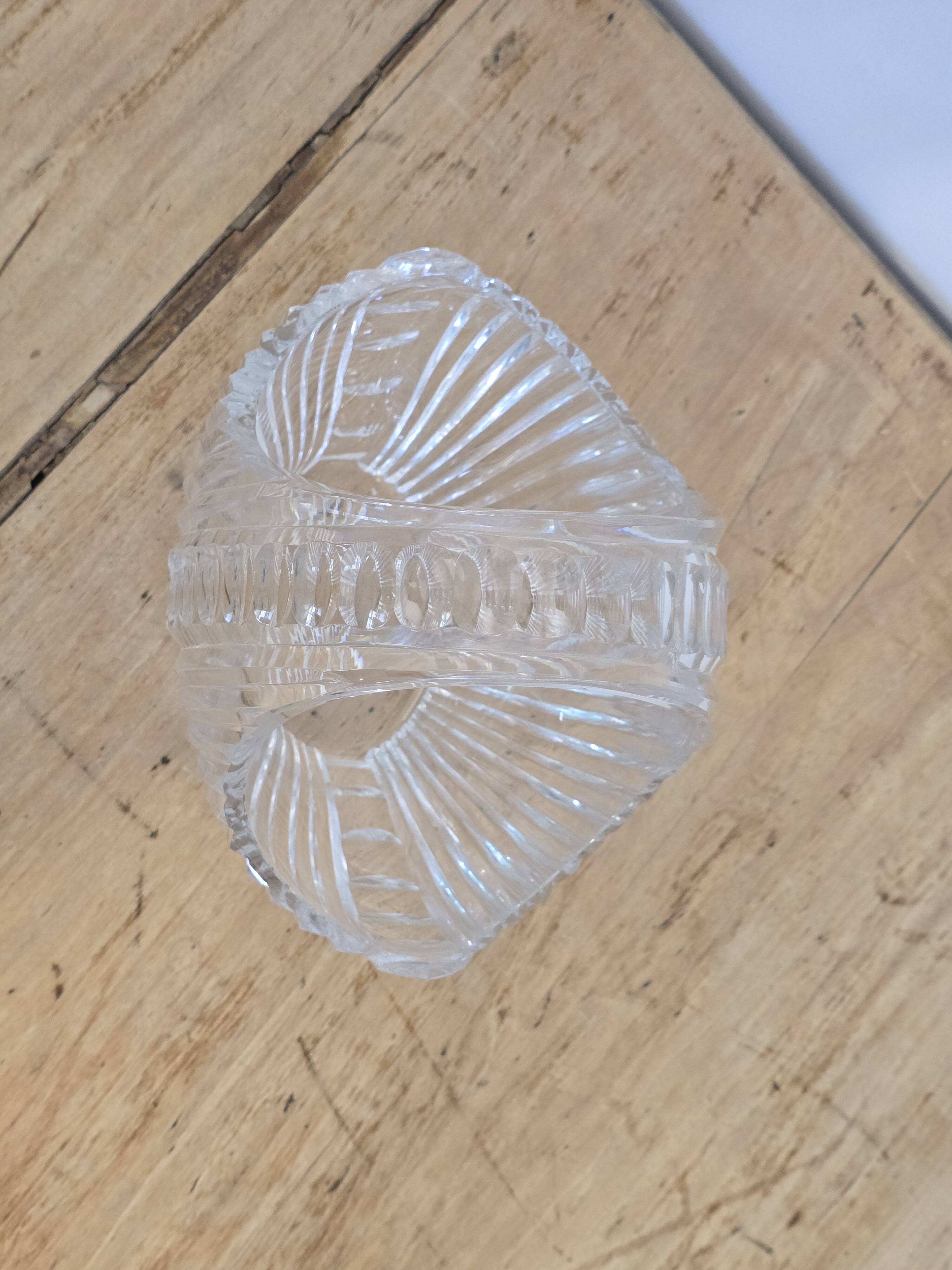 Crystal fruit basket 1960