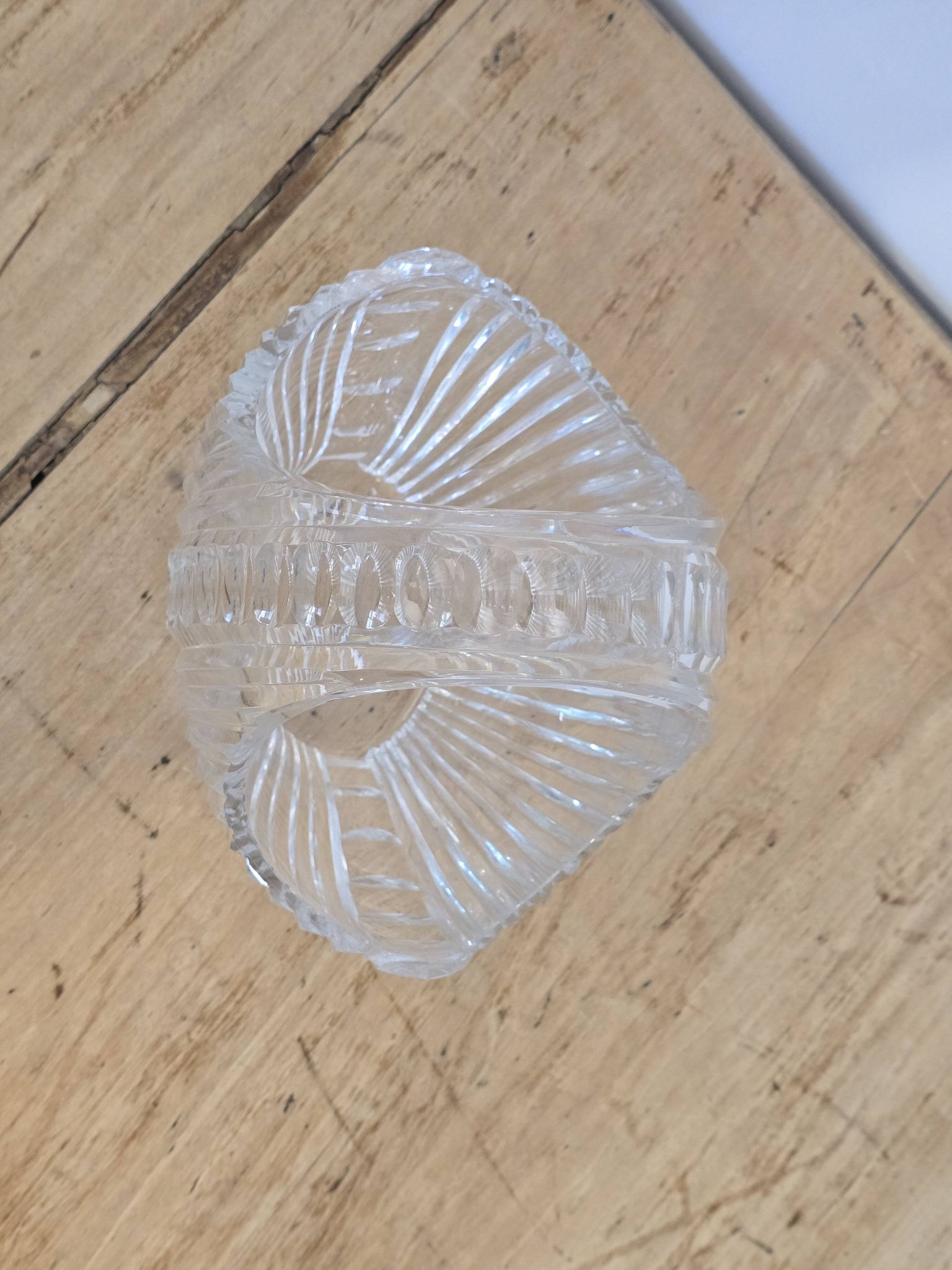 Panier à fruits en cristal 1960