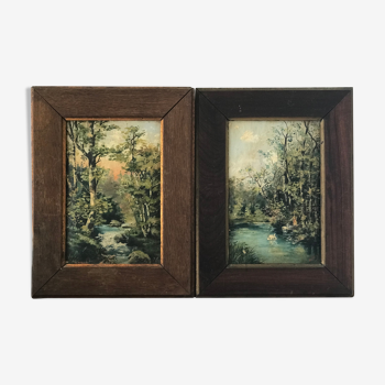 Pair of 19th-century paintings