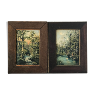 Pair of 19th-century paintings