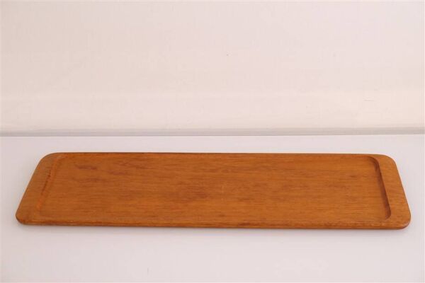 Plateau vintage scandinave en teck 1960