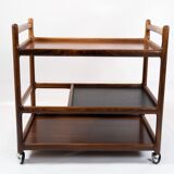 Trolley table in rosewood designed by Johannes Andersen, 1960s