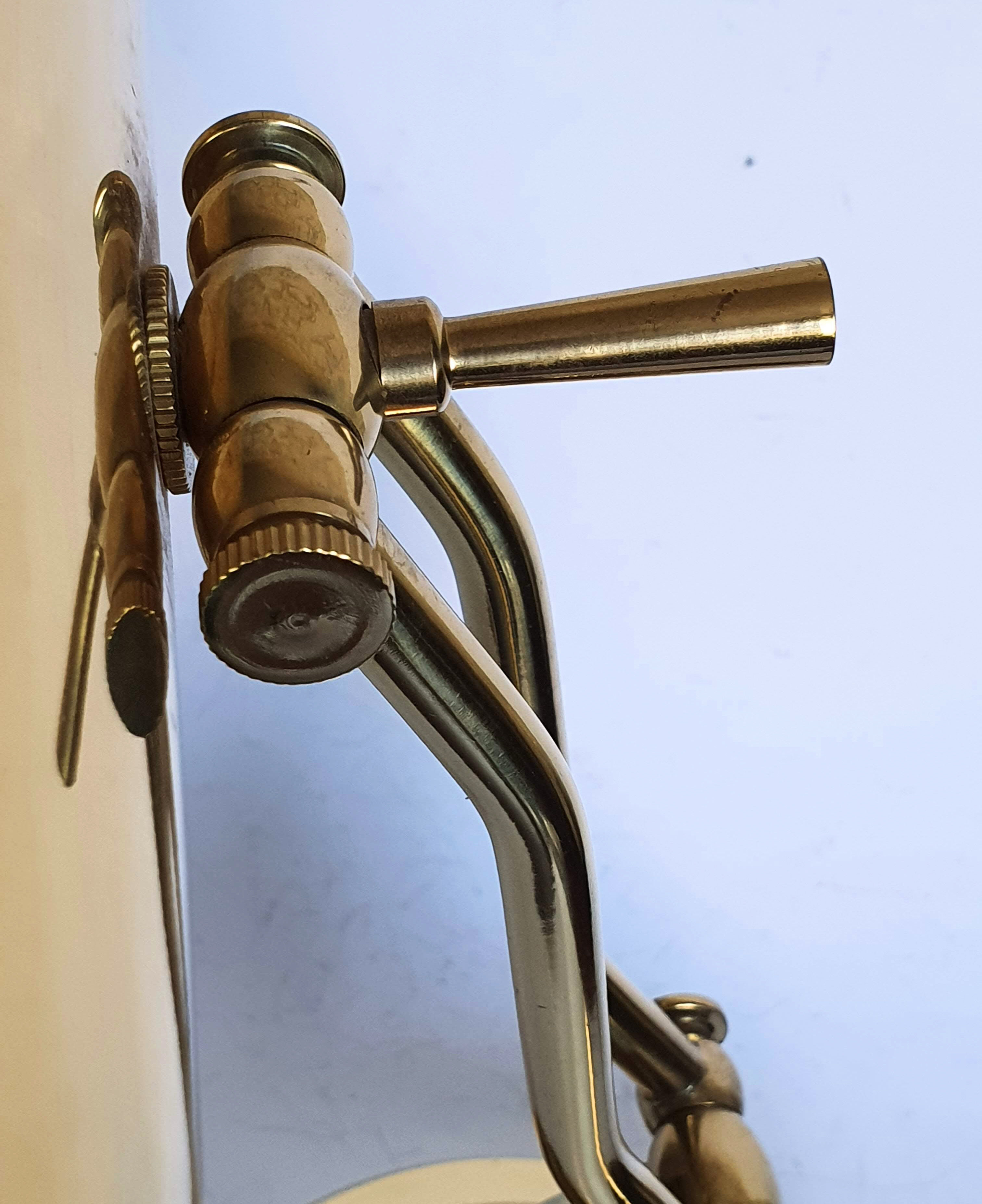 Brass notary or banker's lamp