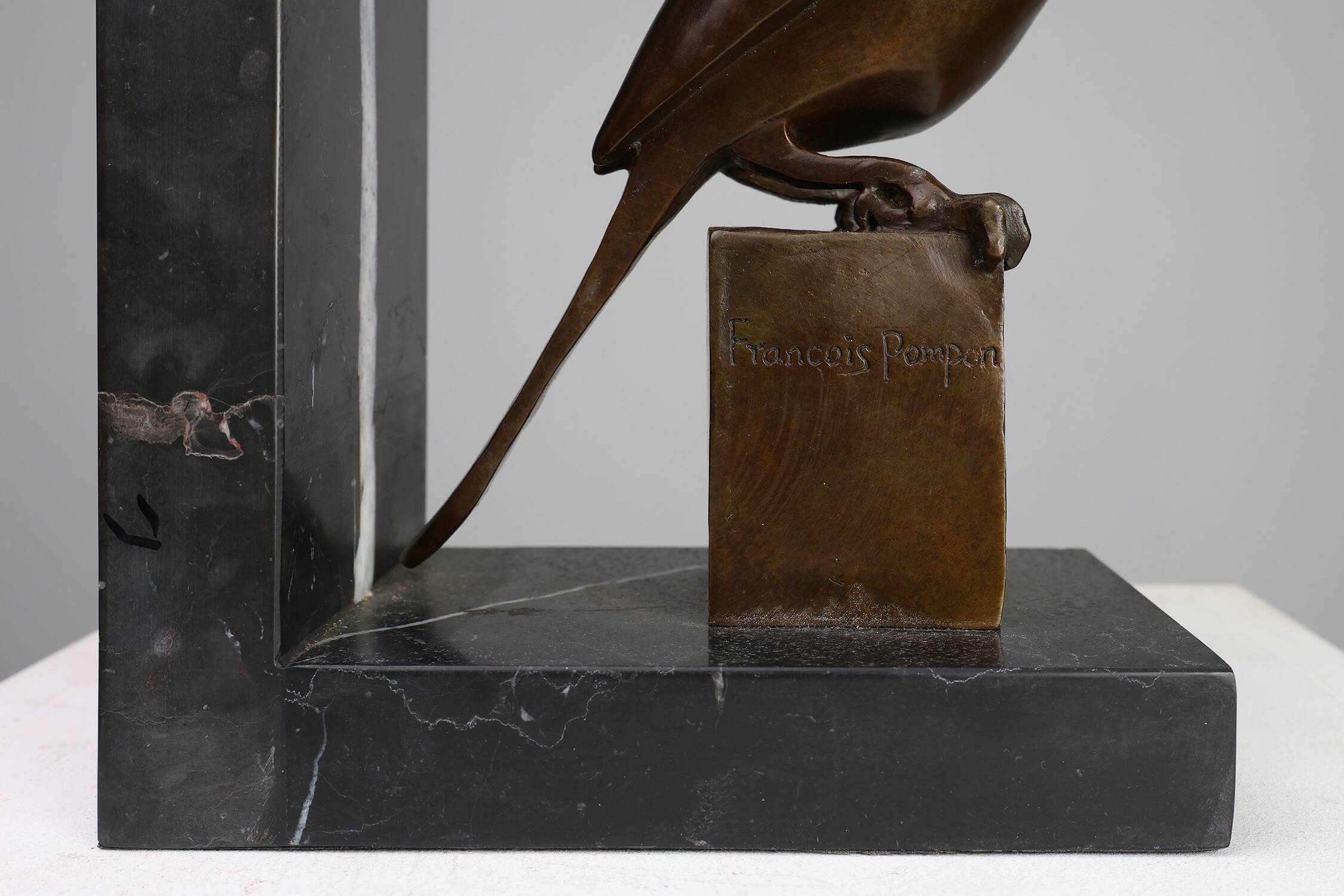Faucon crécerelle en bronze par François Pompon, France vers 1930