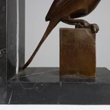 Faucon crécerelle en bronze par François Pompon, France vers 1930