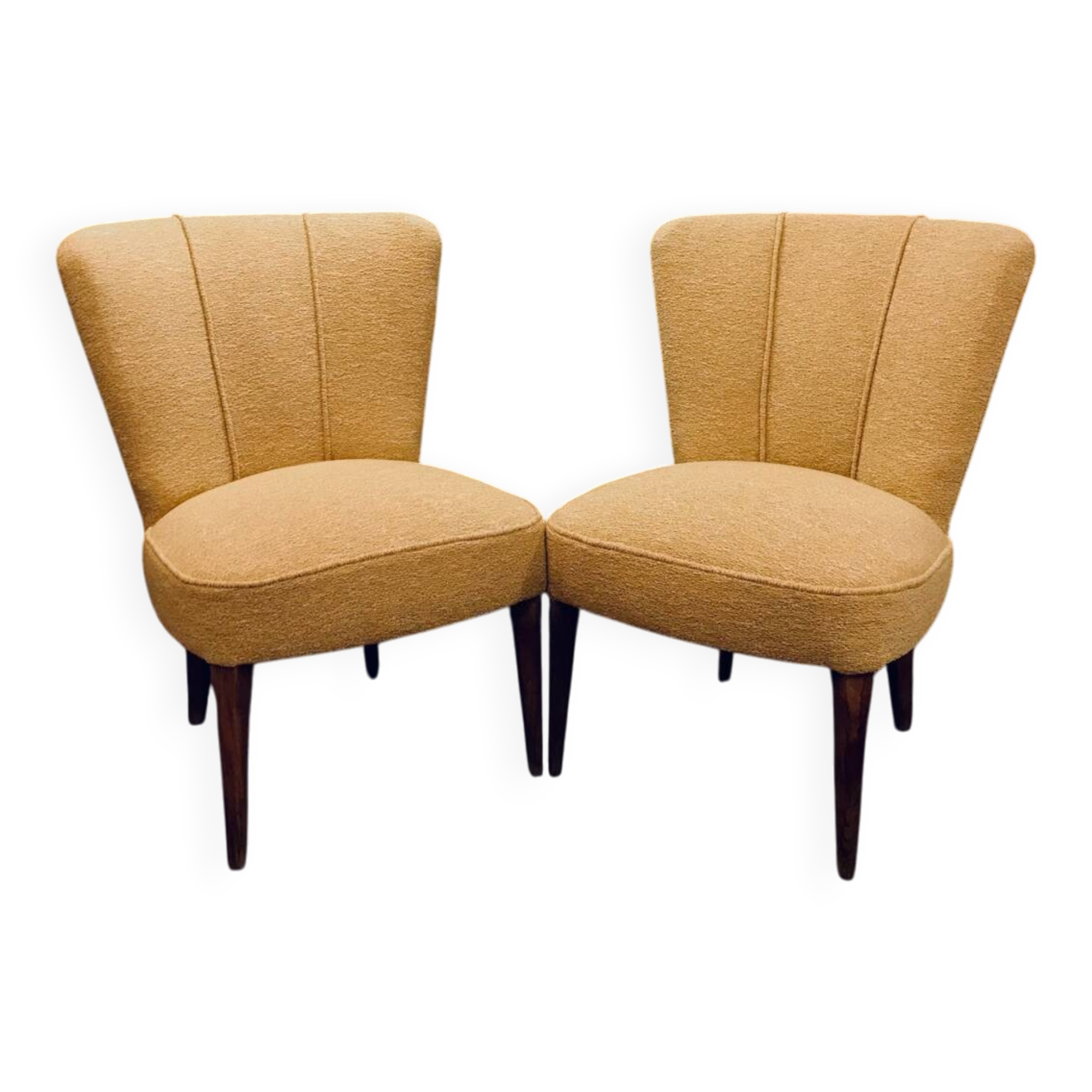 Pair of vintage cocktail chairs from the 1950s.
