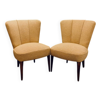 Pair of vintage cocktail chairs from the 1950s.
