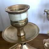 Pair of brass candlesticks