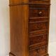 Burl walnut chiffonier bedside table 19th century