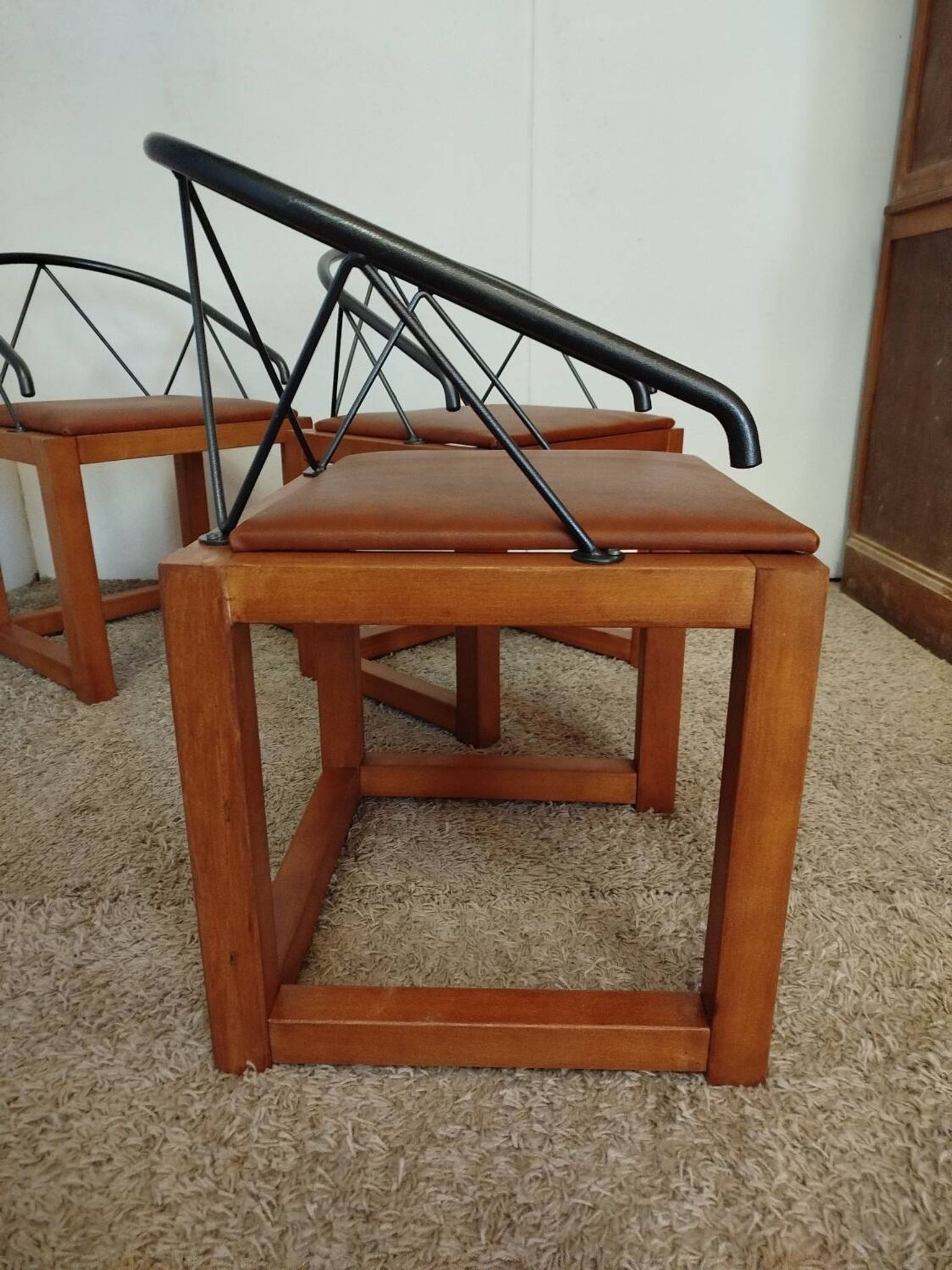 3 Post-Modern armchairs