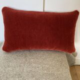 Red velvet cushion
