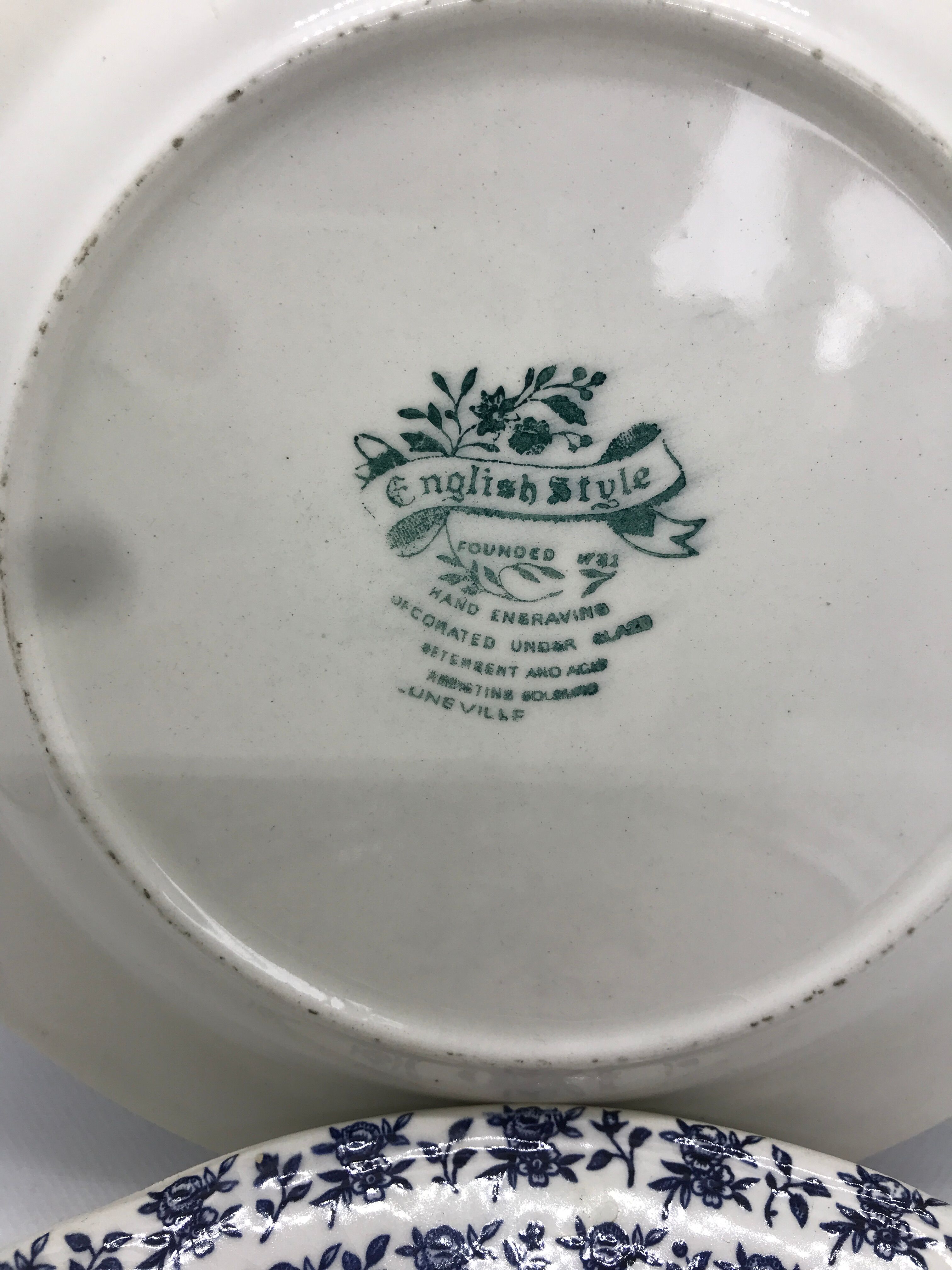 Set of 4 luneville dessert plates