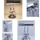 Vintage articulated chrome lamp