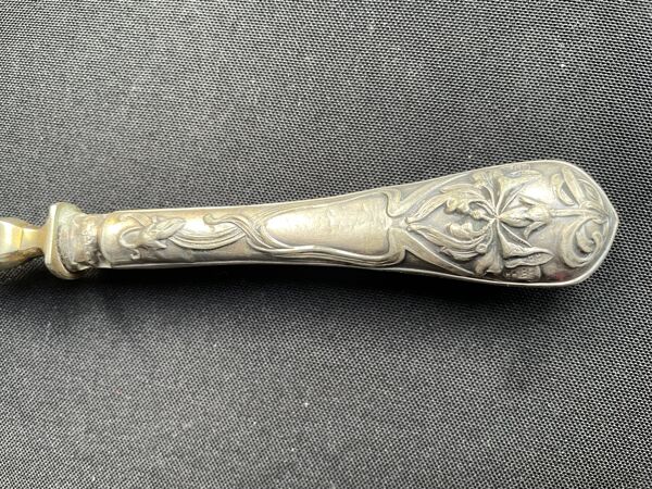 Coffret couverts de service à fraises argent 800/1000ème et vermeil - France - Fin du XIXè