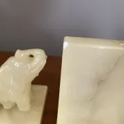 Paire de serres livres éléphants 