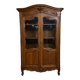 Large Provençal glass-fronted library in Louis XV style made of walnut – 20th century