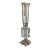 Desk lamp. Crystal, glass, hand engraving.