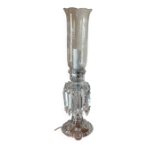 Desk lamp. Crystal, glass, hand engraving.