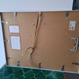 Grand Tableau aquarelle pastel et encre signé Maria Blackey 1997