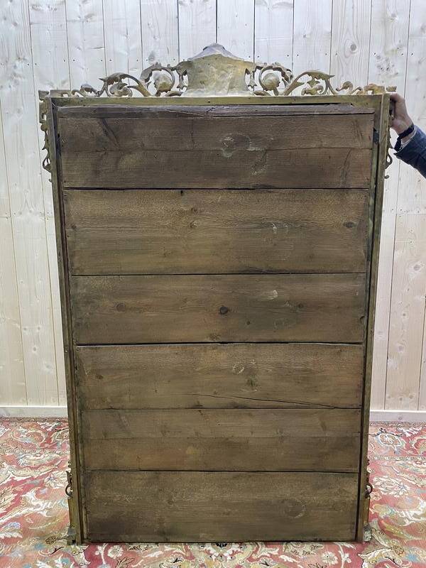 Miroir en bois et stuc doré époque Louis Philippe