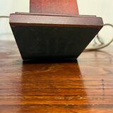 Paire de lampes colonnes en bois massif