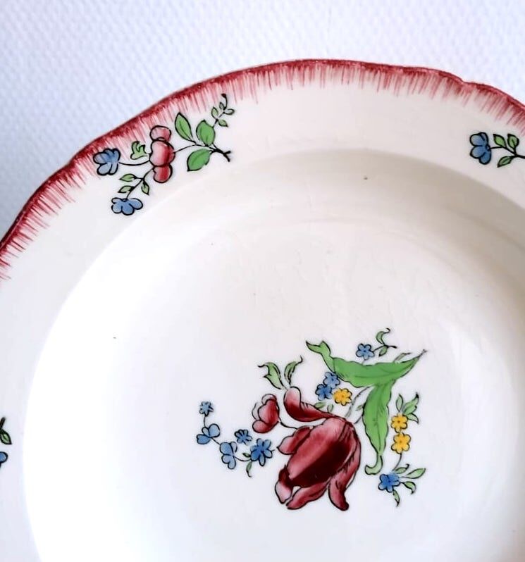 Gien earthen earthenware dish lorraine model