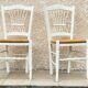 Paire Chaises campagne chic vintage