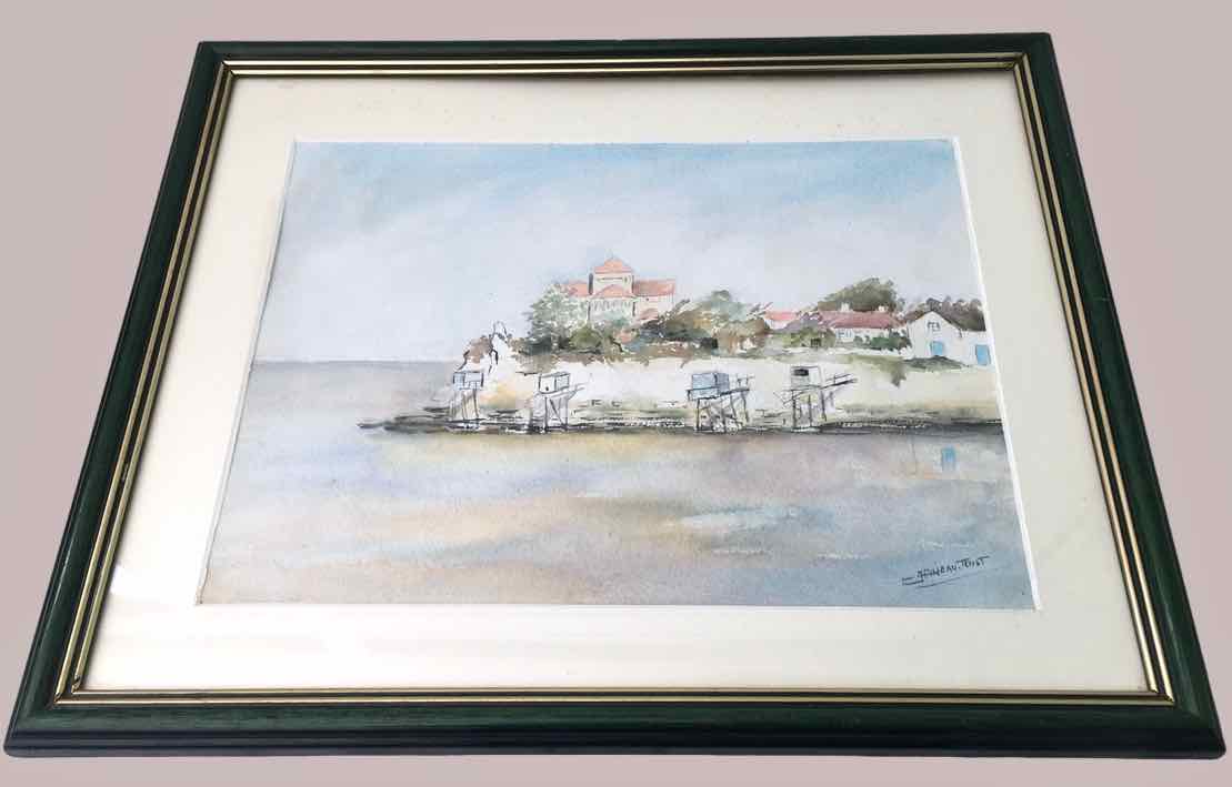Aquarelle estuaire de la Gironde