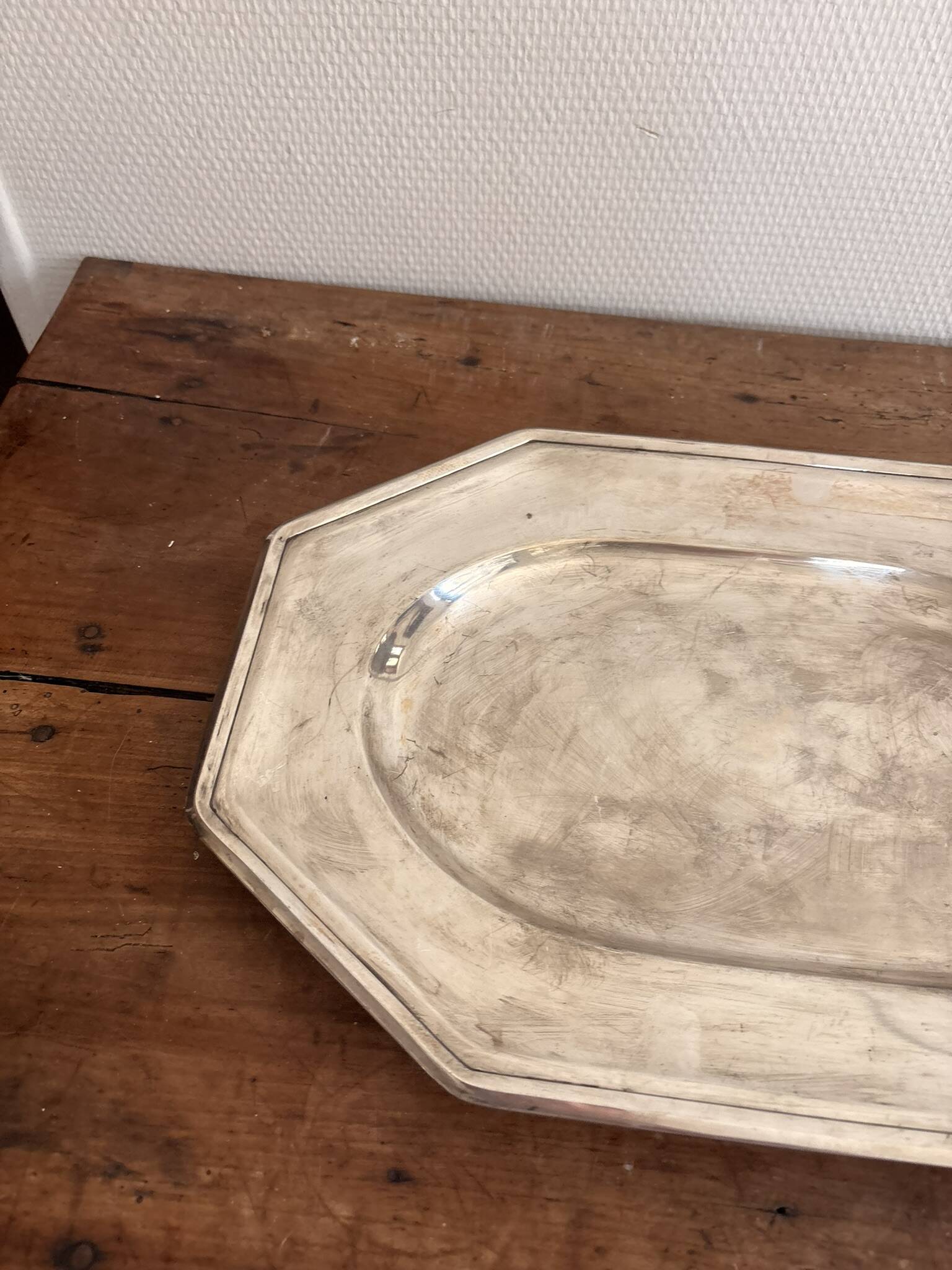 Silver Metal Fruit Bread Basket Christofle Gallia