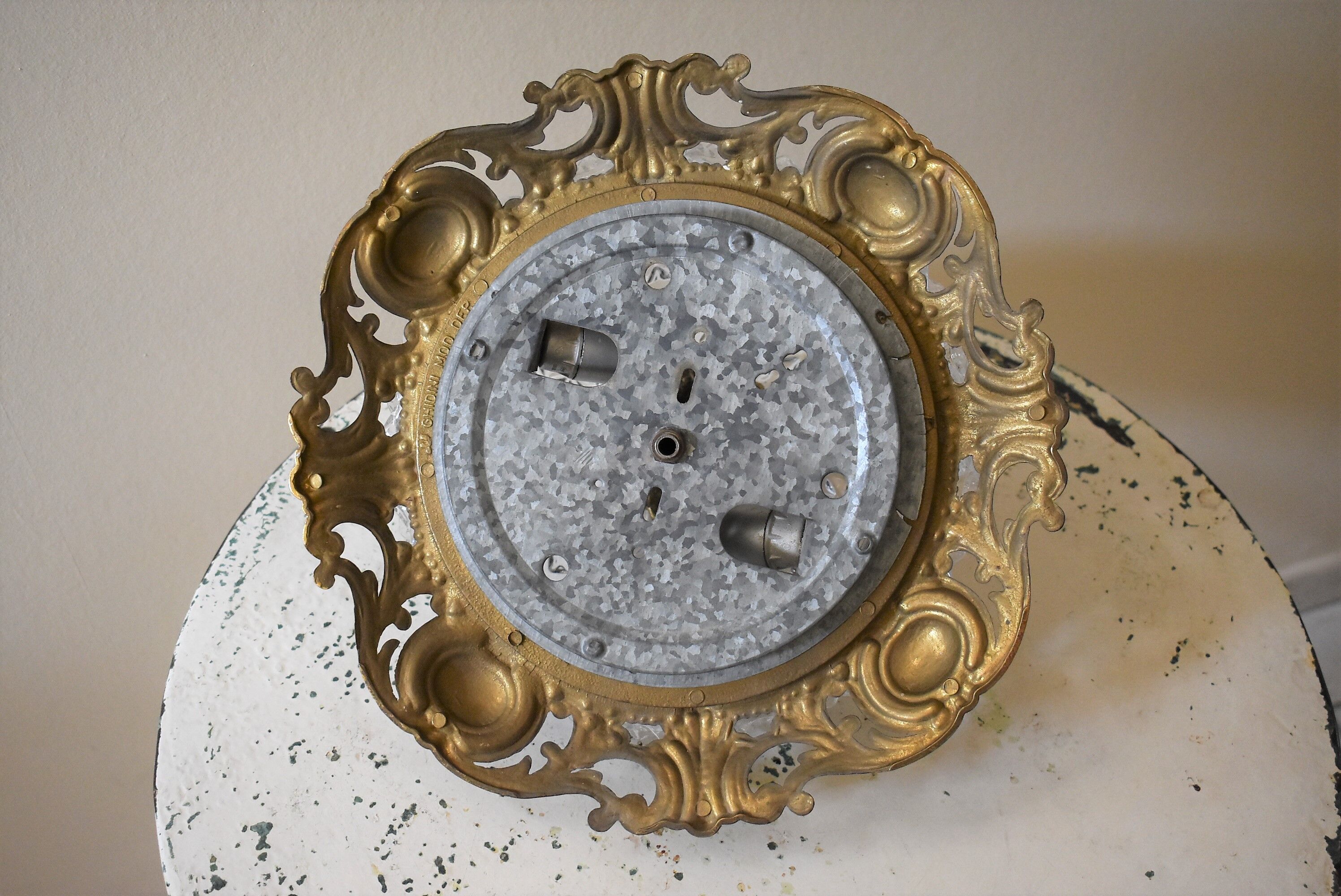 Ceiling lamp brass and vintage glass Foundry Ghidini
