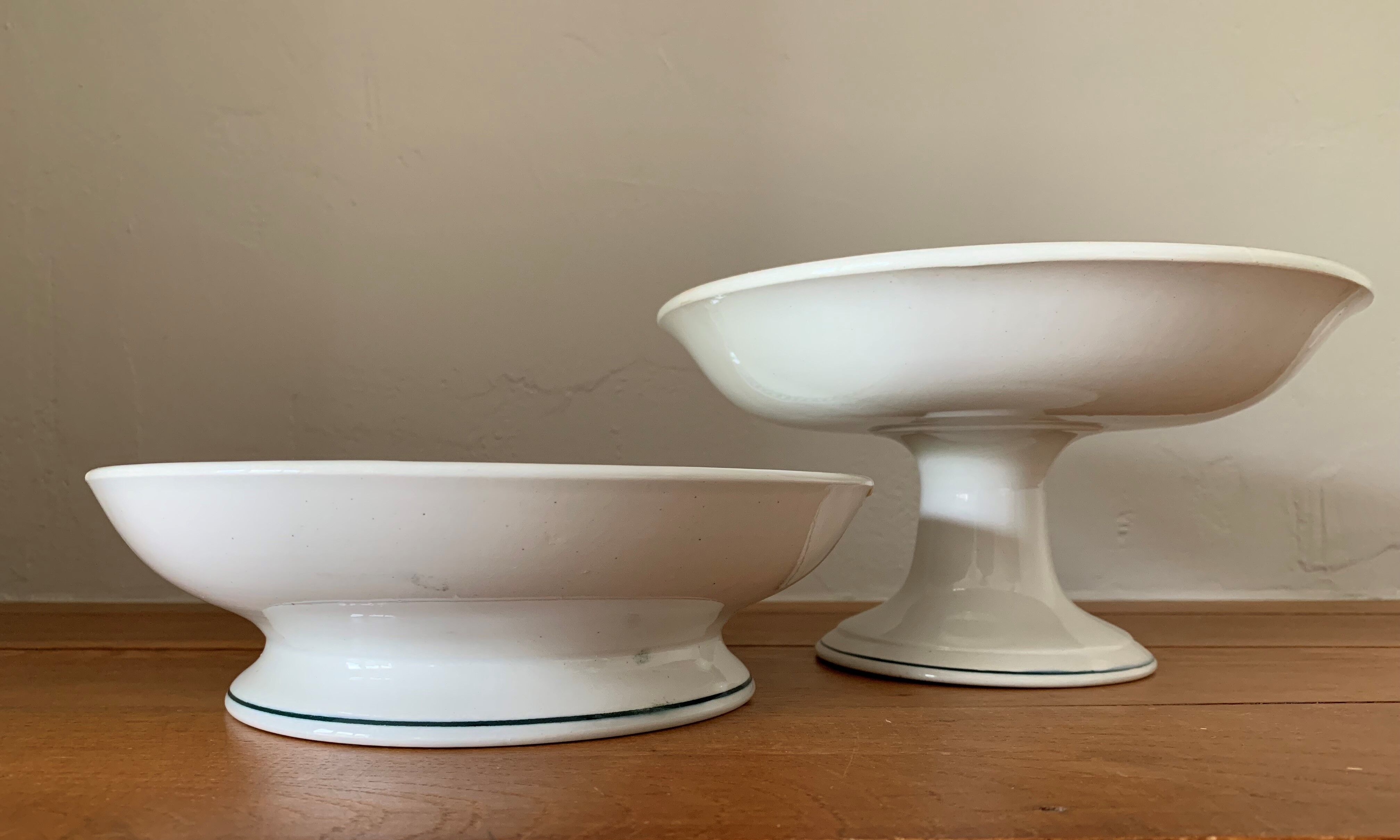 Set fruit cup & old composition in earthenware of Saint Amand (North) Late nineteenth century.