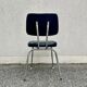 Black faux leather office chair