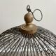 Wooden and metal birdcage