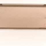 Chrome steel and glass coffee table