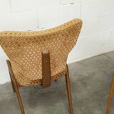 4 chairs and 2 Lounge armchairs by Roger Landault, ABC edition, 1950.