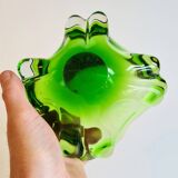 🌿 Radiant green Murano tray – vintage 70s 🌿