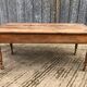 Antique cherry farmhouse table with 2 drawers and 1 pull-out