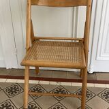 set of 2 vintage folding chairs