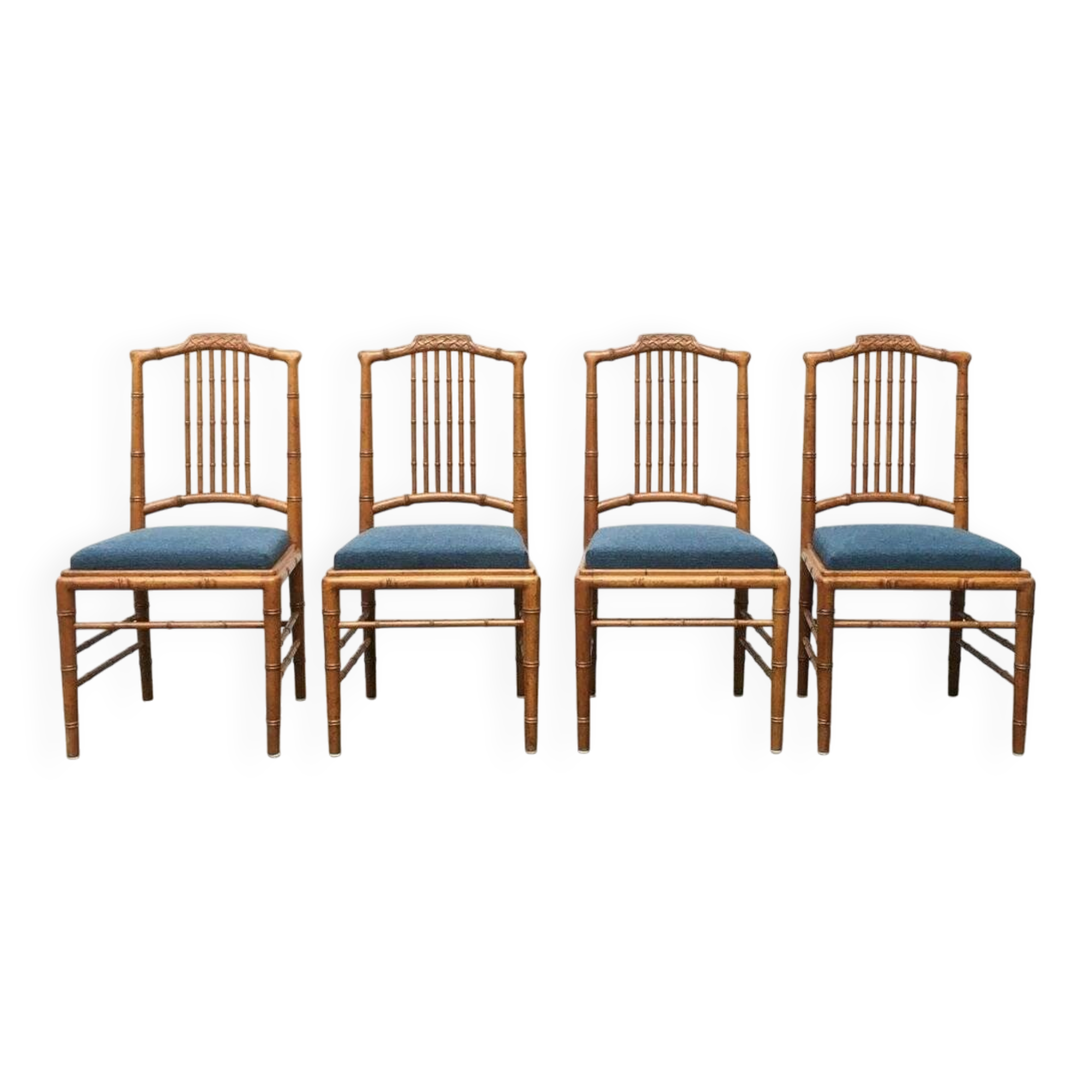 Mid-century Italian dining chairs by Giorgetti, set of 4.