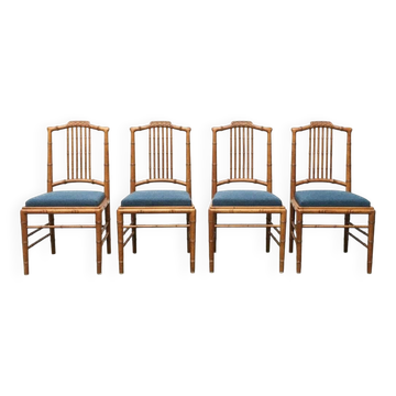 Mid-century Italian dining chairs by Giorgetti, set of 4.